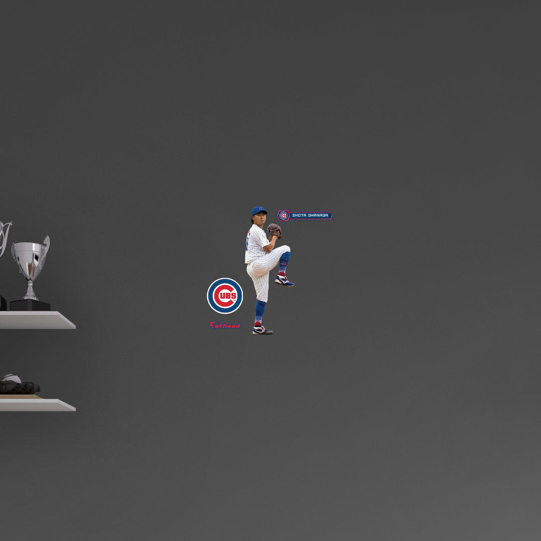 Shota Imanaga - RealBig Collection - Official MLB - Chicago Cubs - Reusable Vinyl Wall Decals