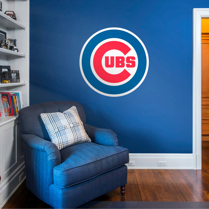 Chicago Cubs - RealBig Logo Collection - Official MLB - Reusable Vinyl Wall Decals