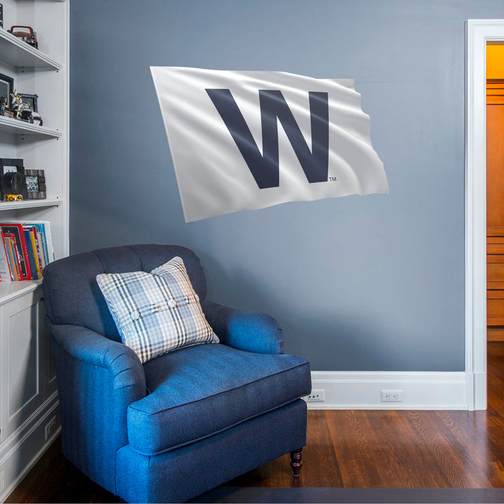 Chicago Cubs - RealBig "W" Flag Collection - Official MLB - Reusable Vinyl Wall Decals