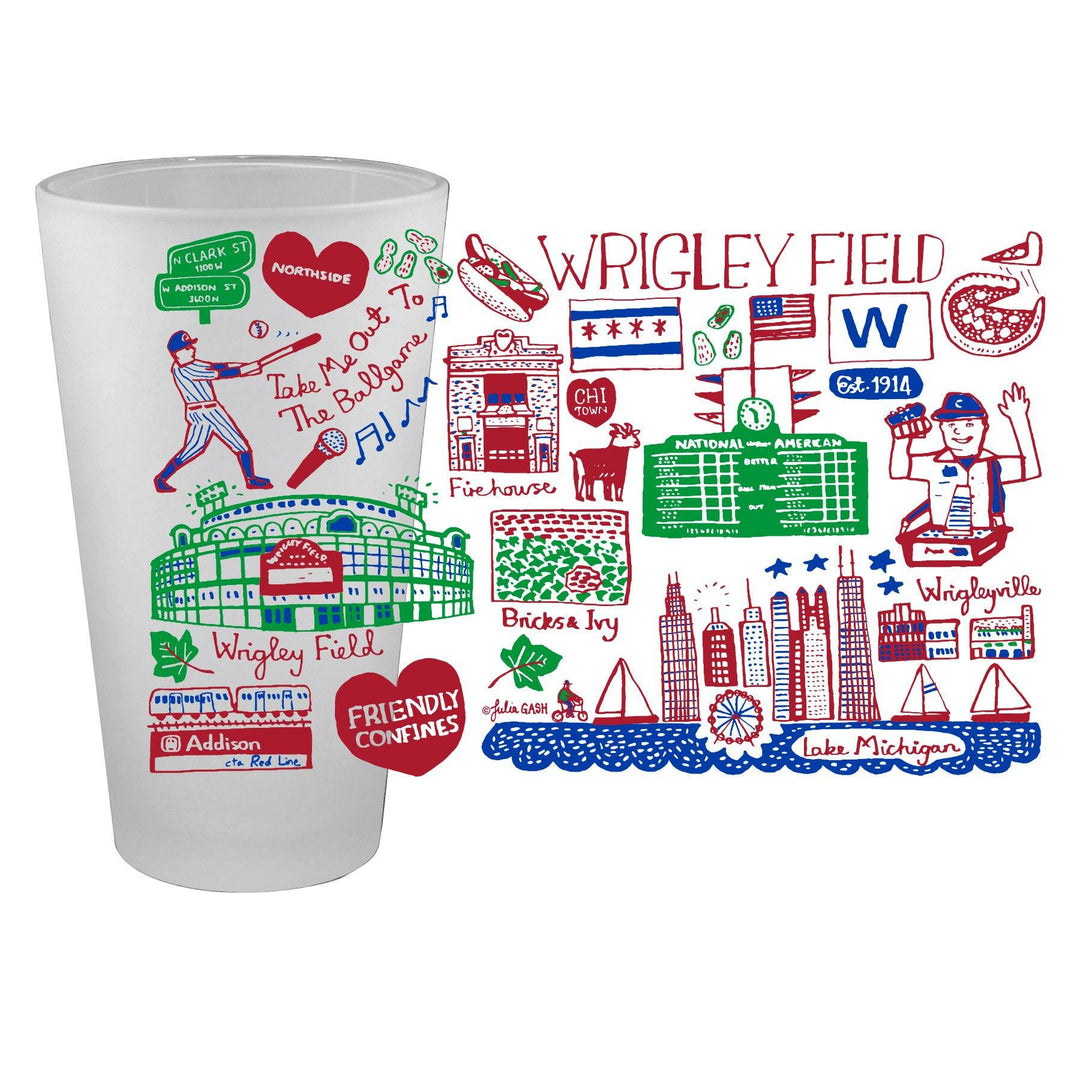 JULIA GASH x WRIGLEY FIELD PINT GLASS - Ivy Shop