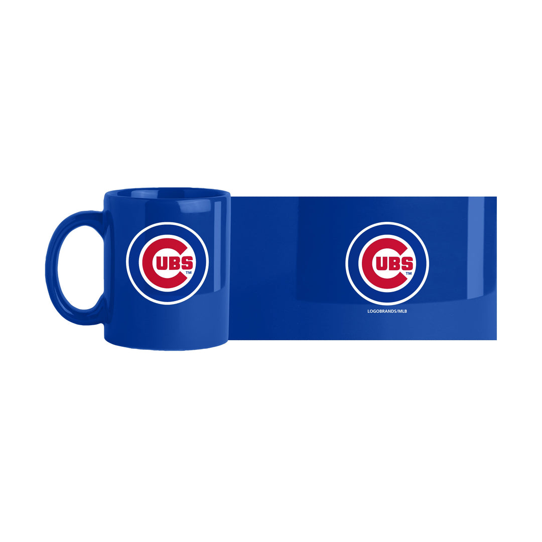 CHICAGO CUBS LOGO BRAND BLUE BULLSEYE COFFEE MUG