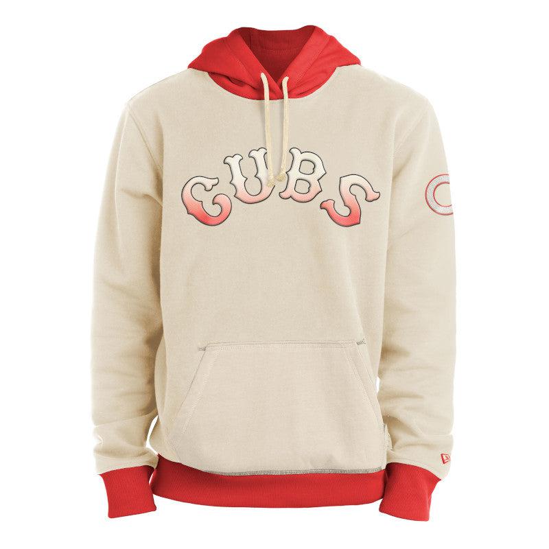 CHICAGO CUBS NEW ERA MEN'S 1914 WHITE AND ORANGE COLOR PACK HOODIE