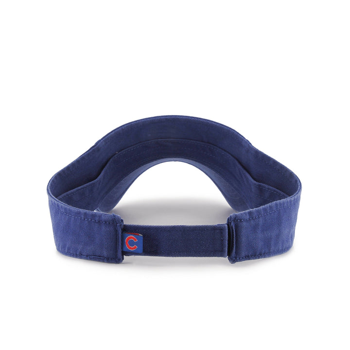 Chicago Cubs C Logo Royal Visor by &