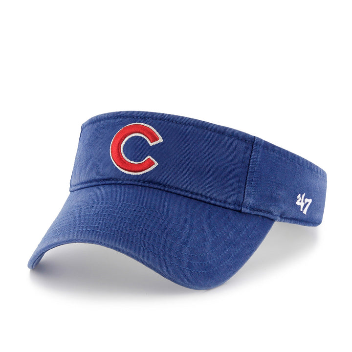 Chicago Cubs C Logo Royal Visor by &