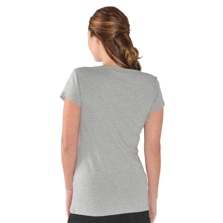 CHICAGO CUBS GIII WOMEN'S GRAY ENDZONE TEE