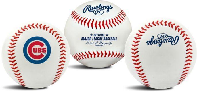 BULLSEYE CHICAGO CUBS RAWLINGS BASEBALL - Ivy Shop